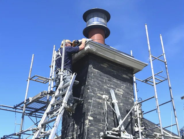 Sturdy chimney crown finished by Twinsburg Chimney Sweep in Twinsburg, OH