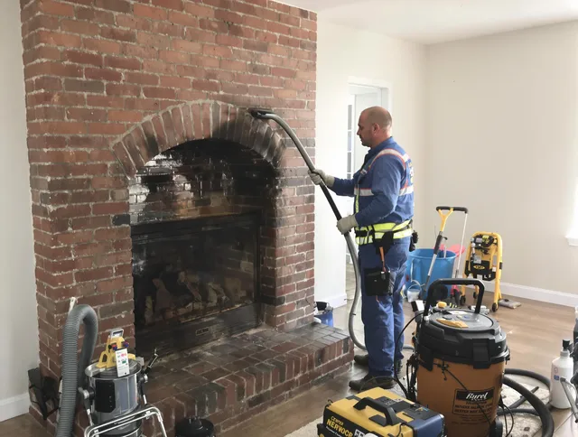 Twinsburg Chimney Sweep expert performing detailed chimney sweep in Twinsburg, OH